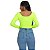 Blusa Segunda pele Feminina Verão Gola Canoa - Green - Imagem 4
