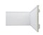 Rodapé Poliestireno Branco 15 cm Frisado - valor por ml - Imagem 1