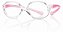 Armação Active Spring Oval 42x15 Cristal/Rosa - Imagem 1