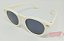 Oculos Solar Infantil 42x18 Creme C/Estojo - Imagem 1