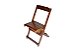 Cadeira de Madeira Dobrável com Acabamento Café - Imagem 1