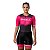 Macaquinho ciclismo feminino ERT Elite Pink Power forro em gel - Imagem 1