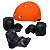 Kit capacete infantil c/ itens proteção Rava Little child - Imagem 4