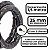 Cadeado p/ bicicleta c/ chave Kinguard 25 mm x 1,5 mt mod 02 - Imagem 2