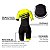 Macaquinho ciclismo feminino ERT Team Amarelo forro em gel - Imagem 2