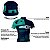 Camisa ciclismo ERT Classic MTB Azul proteção UV unissex - Imagem 3