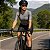 Macaquinho ciclismo feminino ERT Elite Grafite forro em gel - Imagem 3