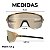 Óculos de sol esportivo HB Edge R performance Gold espelhado - Imagem 5