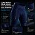 Bermuda ciclismo masculina Free Force Training Gel azul - Imagem 3