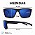 Óculos de sol HB Happy M Black Carbon espelhado + Haste Blue - Imagem 6