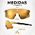 Óculos de Sol esportivo HB Quad X 2.0 Gold Chrome espelhado - Imagem 6