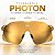 Óculos de Sol esportivo HB Quad X 2.0 Gold Chrome espelhado - Imagem 2