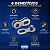 Kit 2x emenda corrente bicicleta power link 9v KMC CL566R - Imagem 5