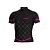 Camisa ciclismo feminina ERT Classic Black Pink proteção UV - Imagem 1