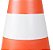 Cone de Sinalização em PVC 75 Cm – Laranja e Branco - Imagem 4