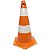 Cone de Sinalização em PVC 75 Cm – Laranja e Branco - Imagem 5