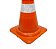 Cone de Sinalização Emborrachado Flexível 75CM - Laranja e Branco - Imagem 2