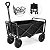 Carrinho de Carga Dobrável Preto p/ Praia Camping até 80kg Zenite - Imagem 1