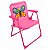 Cadeira Dobrável Infantil Praia Camping - Borboleta Rosa - Imagem 6