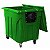 Container de Lixo de Lixo 700 Litros para Coleta Seletiva - Imagem 3
