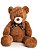 Urso de Pelúcia George GG 1,20cm - CORES DIVERSAS - Imagem 1