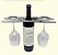 Caixa MDF para garrafa de Vinho com 2 taças - Bodas de Prata - Imagem 2