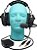 Fone Headset para aviação piloto de avião profissional ou aluno PP PC INVA PLA com redutor de ruídos eletrônico ENC - Imagem 1