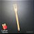 Garfo de Bambu sem ponta com 3 dentes 3,5 x 34,0 cm - Imagem 1