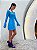 VESTIDO CURTO TEXTURA AZUL - Imagem 2