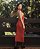 VESTIDO MIDI GOLA ALTA VERMELHO - Imagem 3