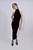 VESTIDO MIDI GOLA ALTA PRETO - Imagem 7