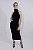 VESTIDO MIDI GOLA ALTA PRETO - Imagem 5