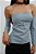 BLUSA TOMARA QUE CAIA CINZA - Imagem 2