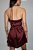 VESTIDO CURTO TOQUE DE SEDA MARROM - Imagem 3