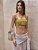 TOP EM COURO LEGITMO AMARELO - Imagem 3