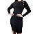 Vestido midi botões dourado - Imagem 1