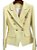 Blazer tweed pied de poule amarelo - Imagem 1
