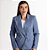 Blazer Texturizado Dupla abotoadura Azul - Imagem 3