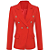 Blazer Texturizado Dupla Abotoadura Vermelho - Imagem 1