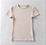 T shirt canelada bege - Imagem 1