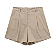 Shorts textura linho caqui - Imagem 1
