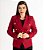 Blazer Texturizado Dupla Abotoadura Vermelho Cherry - Imagem 2