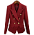 Blazer Texturizado Dupla Abotoadura Vermelho Cherry - Imagem 5