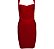 Vestido Bandagem Curto Vermelho Cherry - Imagem 1