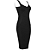 Vestido Bandagem Midi Preto - Imagem 6
