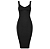 Vestido Bandagem Midi Preto - Imagem 5