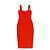Vestido Bandagem midi vermelho - Imagem 3