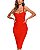 Vestido Bandagem midi vermelho - Imagem 1