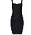 Vestido Bandagem Curto Preto - Imagem 3