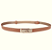 Cinto Birkin Marrom Ferragem Dourada - Imagem 1